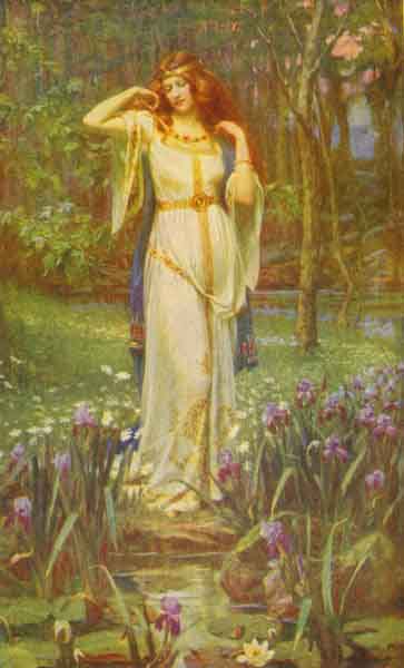 Illustratie godin Freya
